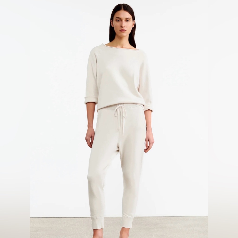 Nili Lotan Issue Cotton Nolan Pant in Cream - New, Never Worn, No Tags